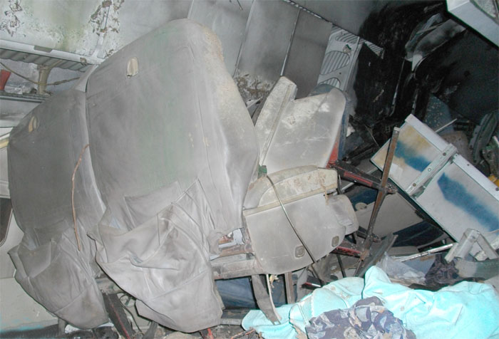 Inside the fuesalage