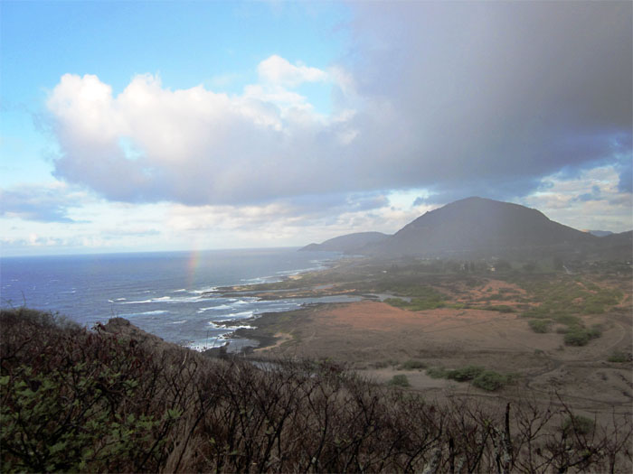 Rainbow off Koko Crater